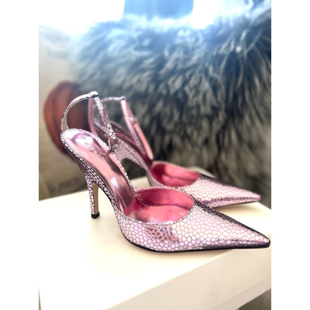 By Far eliza pale pink flagstone leather 38